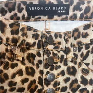 Veronica Beard Super High leopard jeans